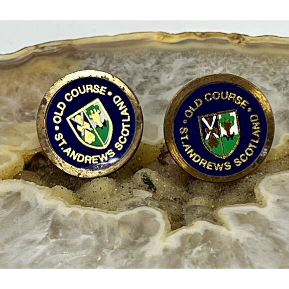 Pair of VTG St. Andrews Old Course Golf Ball Markers Scotland Emblem Markers - Picture 3 of 5